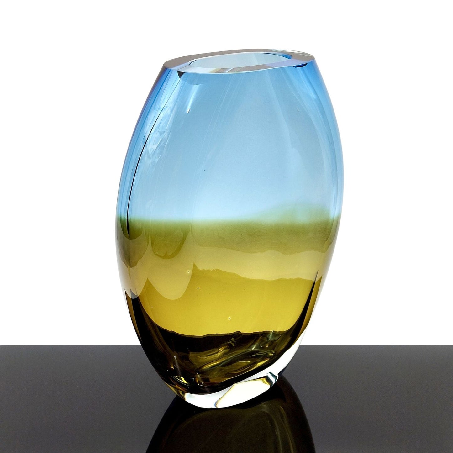 Celestia Viridis – Szklany Wazon Artystyczny