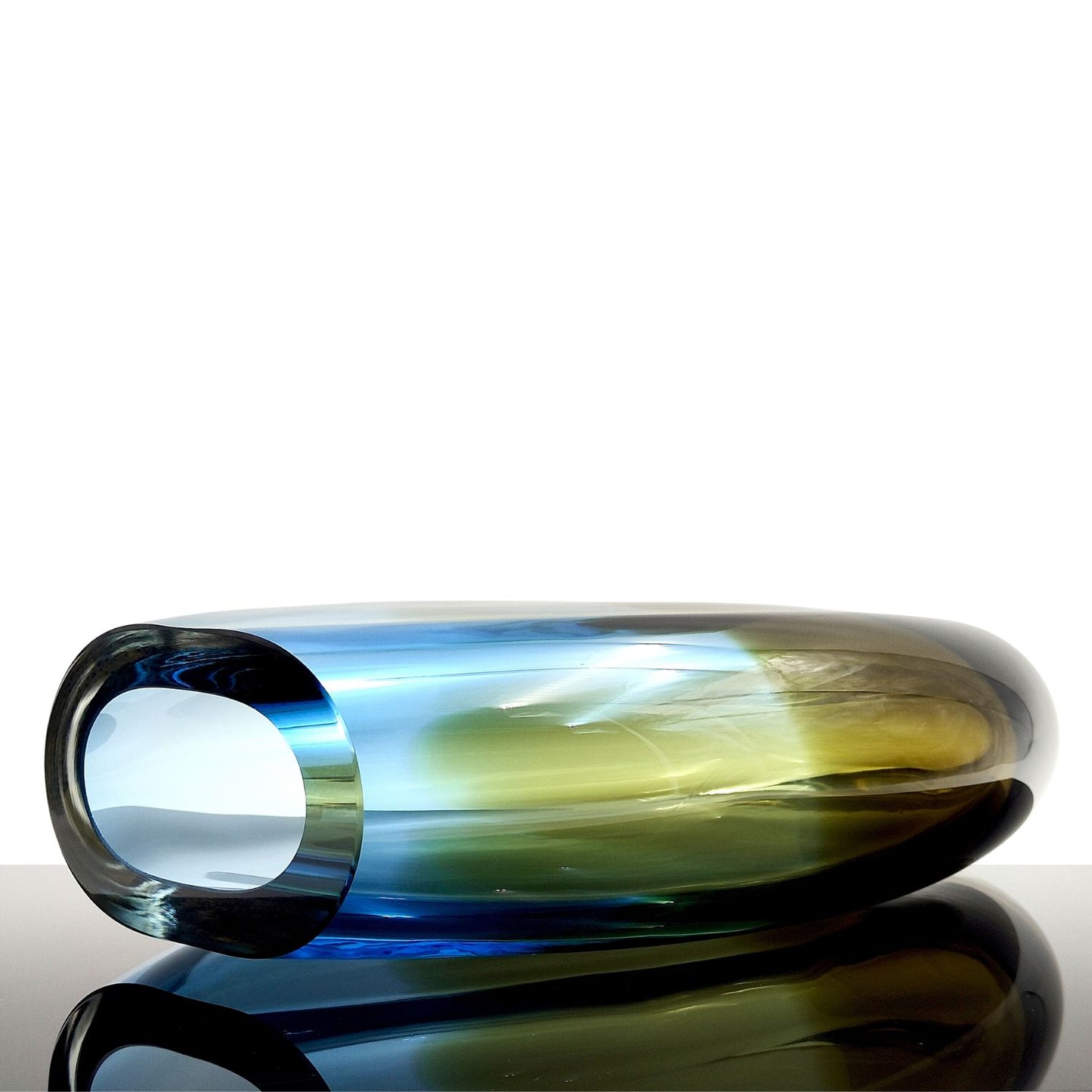 Celestia Viridis – Szklany Wazon Artystyczny