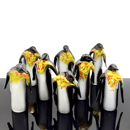 Otto Pinguini – Instalacja Szklanych Pingwinów. Figurki Szklanych Pingwinów.